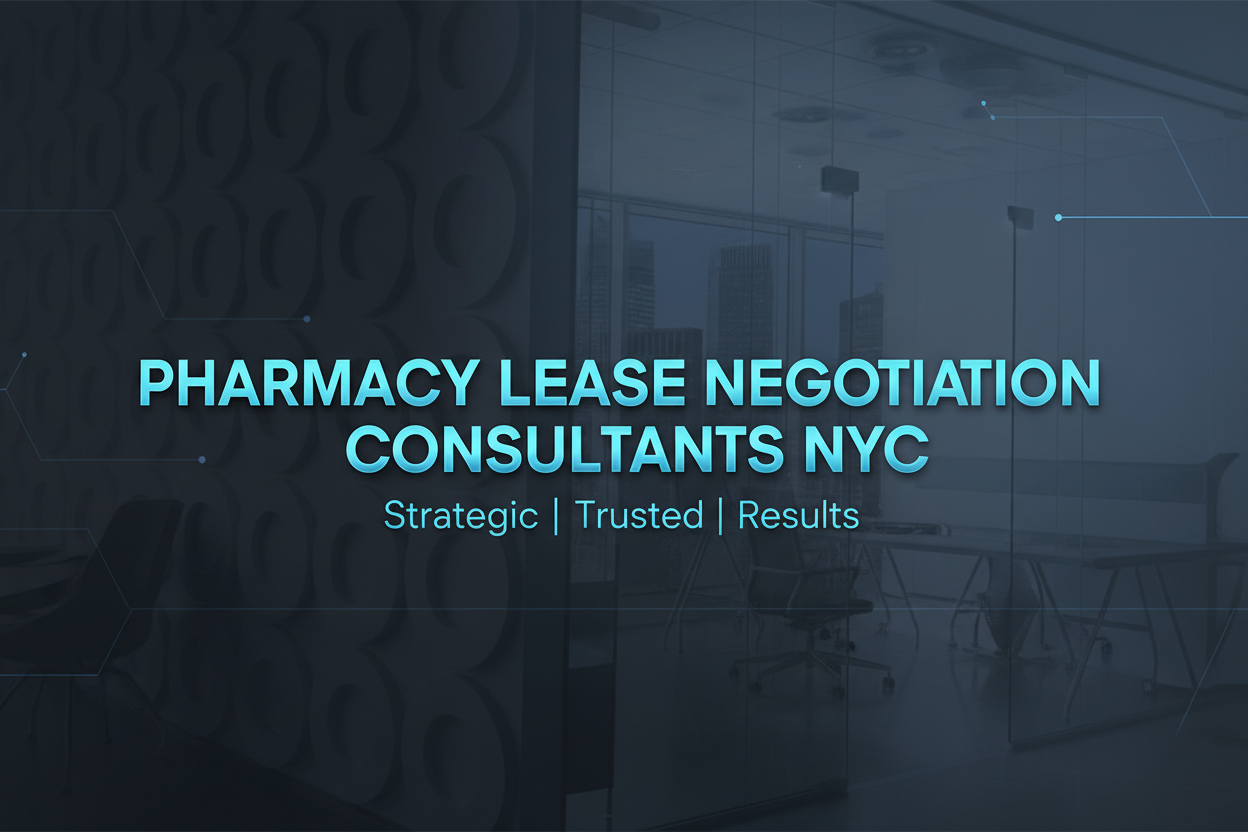 Pharmacy Lease Negotiation Consultants NYC
